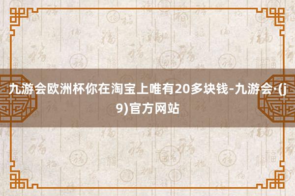 九游会欧洲杯你在淘宝上唯有20多块钱-九游会·(j9)官方网站