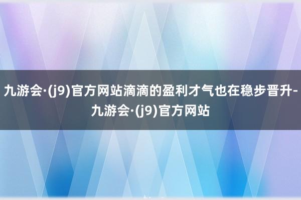 九游会·(j9)官方网站滴滴的盈利才气也在稳步晋升-九游会·(j9)官方网站