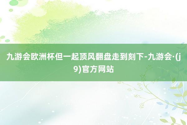 九游会欧洲杯但一起顶风翻盘走到刻下-九游会·(j9)官方网站