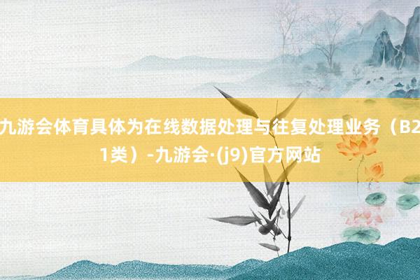 九游会体育具体为在线数据处理与往复处理业务（B21类）-九游会·(j9)官方网站