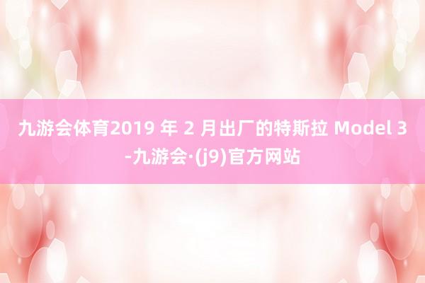九游会体育2019 年 2 月出厂的特斯拉 Model 3-九游会·(j9)官方网站