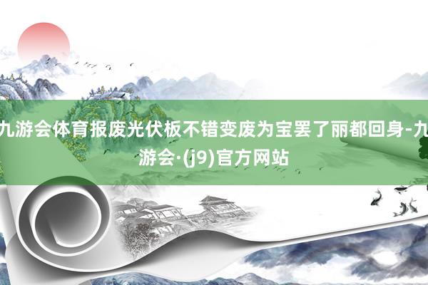 九游会体育报废光伏板不错变废为宝罢了丽都回身-九游会·(j9)官方网站