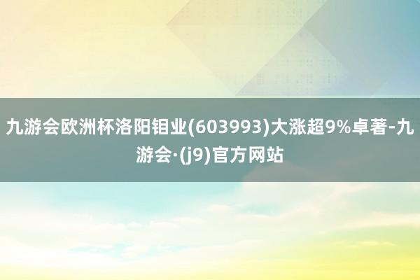九游会欧洲杯洛阳钼业(603993)大涨超9%卓著-九游会·(j9)官方网站