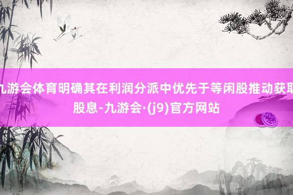 九游会体育明确其在利润分派中优先于等闲股推动获取股息-九游会·(j9)官方网站