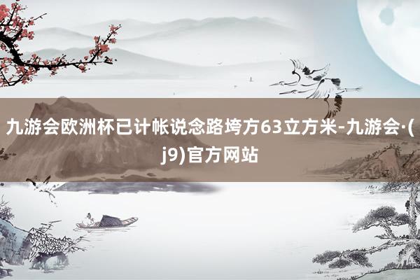 九游会欧洲杯已计帐说念路垮方63立方米-九游会·(j9)官方网站