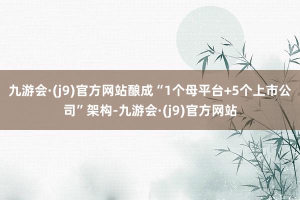 九游会·(j9)官方网站酿成“1个母平台+5个上市公司”架构-九游会·(j9)官方网站