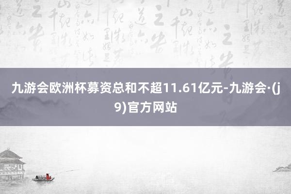 九游会欧洲杯募资总和不超11.61亿元-九游会·(j9)官方网站