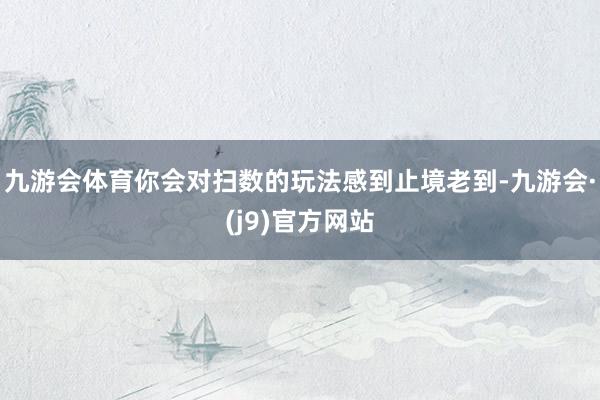 九游会体育你会对扫数的玩法感到止境老到-九游会·(j9)官方网站