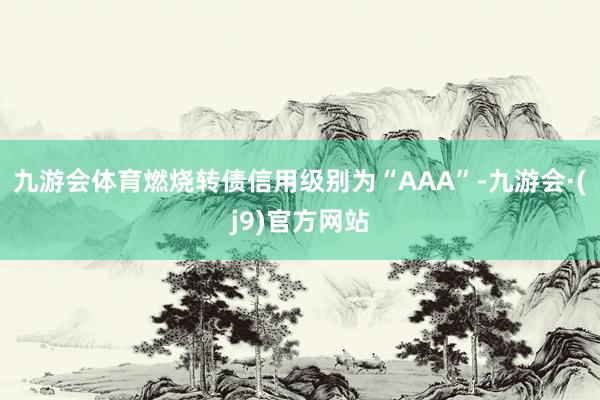 九游会体育燃烧转债信用级别为“AAA”-九游会·(j9)官方网站