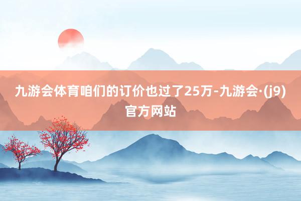 九游会体育咱们的订价也过了25万-九游会·(j9)官方网站