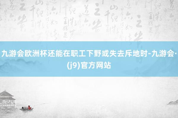 九游会欧洲杯还能在职工下野或失去斥地时-九游会·(j9)官方网站